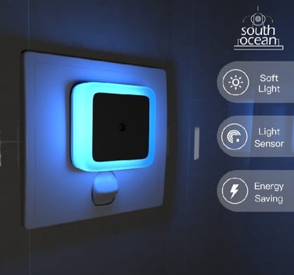 Night Light Auto On/Off Mini Wall LED Night Light Bedroom Nightlight