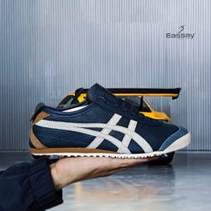 Onitsuka Tiger Mexico 66 in Iron Navy with Cream Step