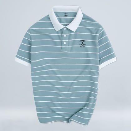 Premium Striped Polo T-Shirt