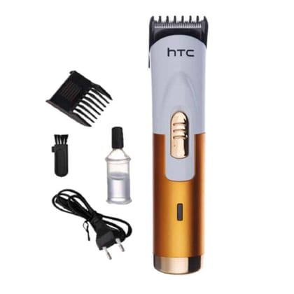 HTC AT-518B Rechargeable Hair Trimmer | 55 Mins Runtime | Chromium Steel Blades | ShopX