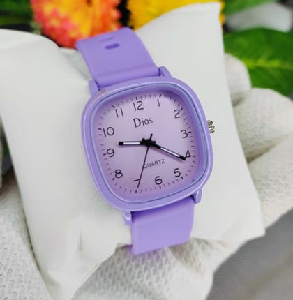 Women Fashionable Macaron Color Square Watch Multicolored PU Women Watch