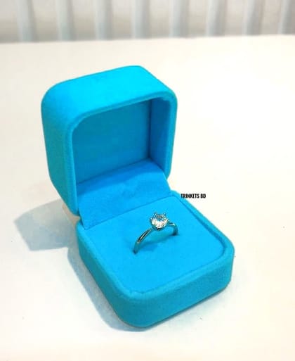 PROMISE RING + SKY BLUE BOX