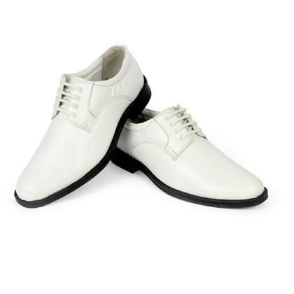 White Navy Shoe