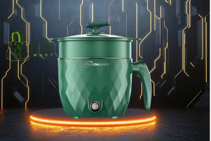 1.8L Electric Multi Cooking Pot with Marble Non-Stick Coating