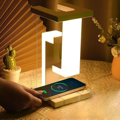 Anti-Gravity LED Desk Lamp with Wireless Charger