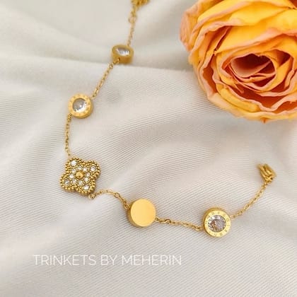 Roman zirconium bracelet