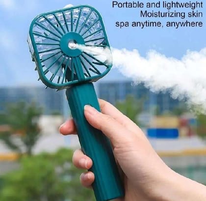 Realhomelove Portable Misting Fan, Handheld Personal Mist Fan, Battery OperatedRechargeable Mini Mister Fan with Water Spray, Small Cooling Hand Fan