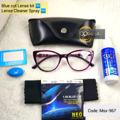 Pink Frame Stylish Premium BlueCut Female Eyewear