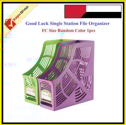 Good Luck Single Station File Organizer FC size Random Color 1pcs