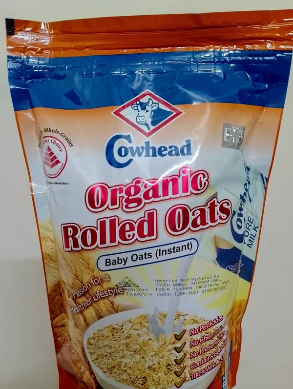 Cowhead Organic Rolled Oats (instant)