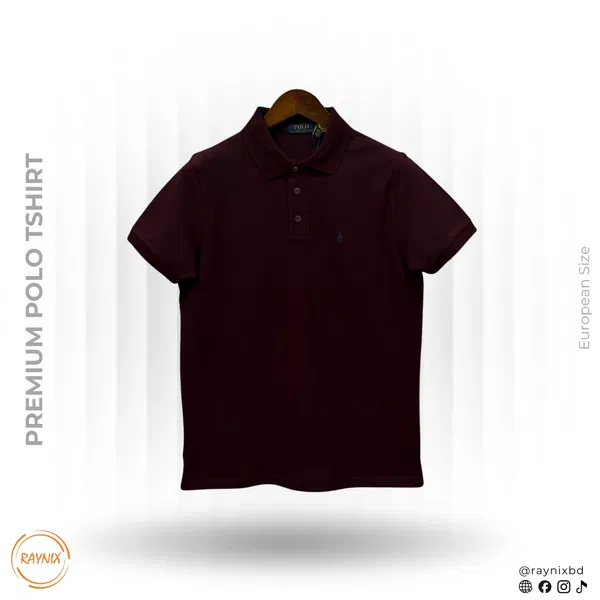 Ralph Polo Premium Cotton Pique Polo Shirt - Classic Burgundy