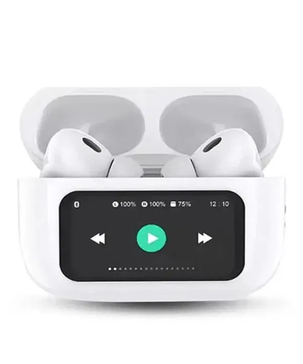 A9 Pro Smart Screen ANC Earbuds – Full Touch Control