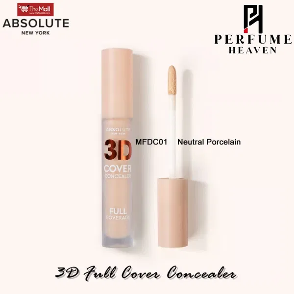 Absolute New York 3D Full Cover Concealer 5.5ml - MFDC01 Neutral Porcelain