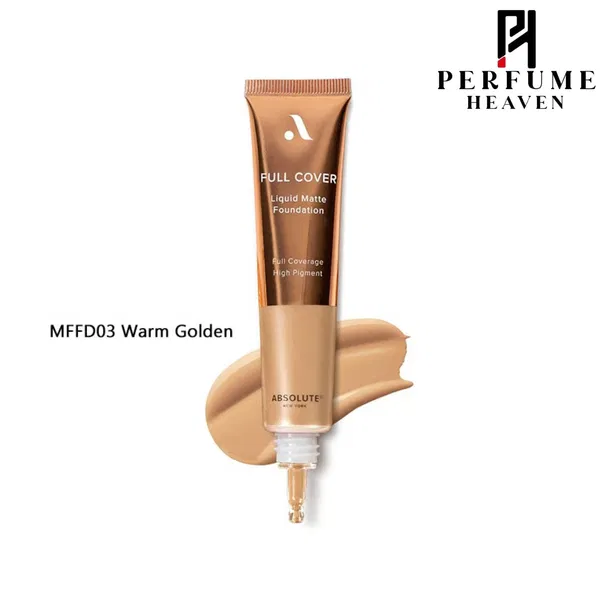 Absolute Full Cover Liquid Matte Foundation 30ml - MFFD03 Warm Golden