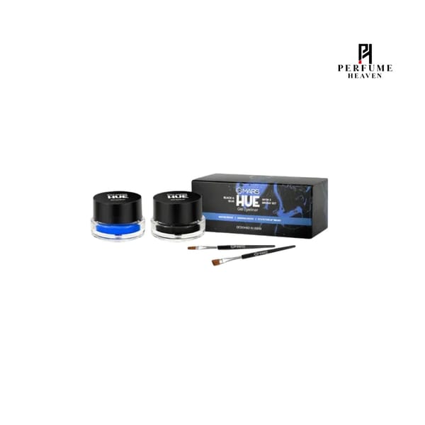 Mars Cosmetics 2-In-1 Hue Gel Eyeliner With 2 Brush Set #01 (6gm)