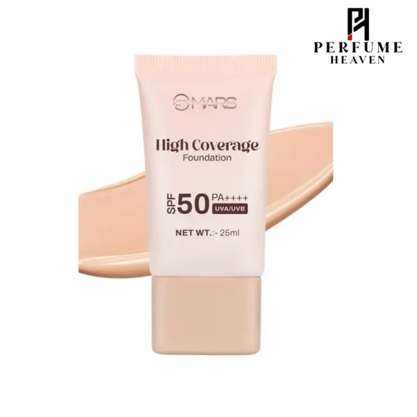 Mars Cosmetics High Coverage Foundation with SPF 50 PA++++ #03 Natural Beige (25ml)