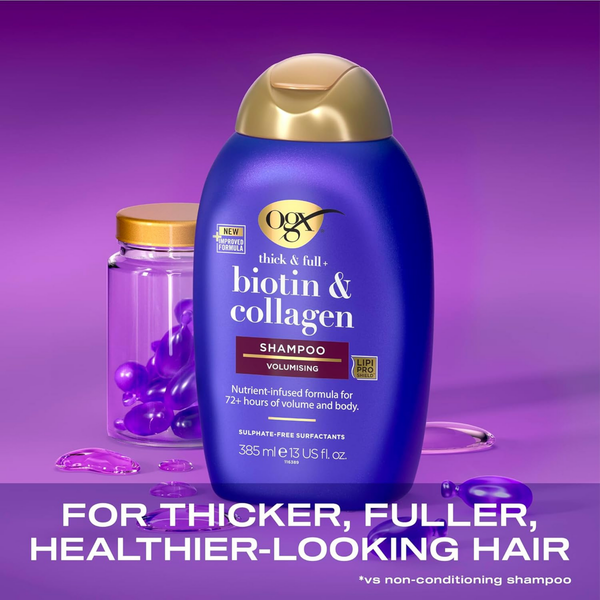 OGX Thick & Full + Biotin & Collagen Shampoo 385ml