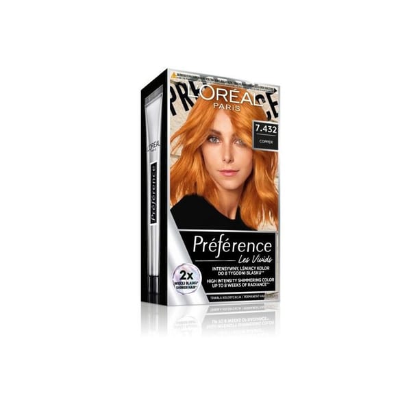 L'Oreal Preference Les Vivids High Intensity Shimmering Colour - 7.432 Copper