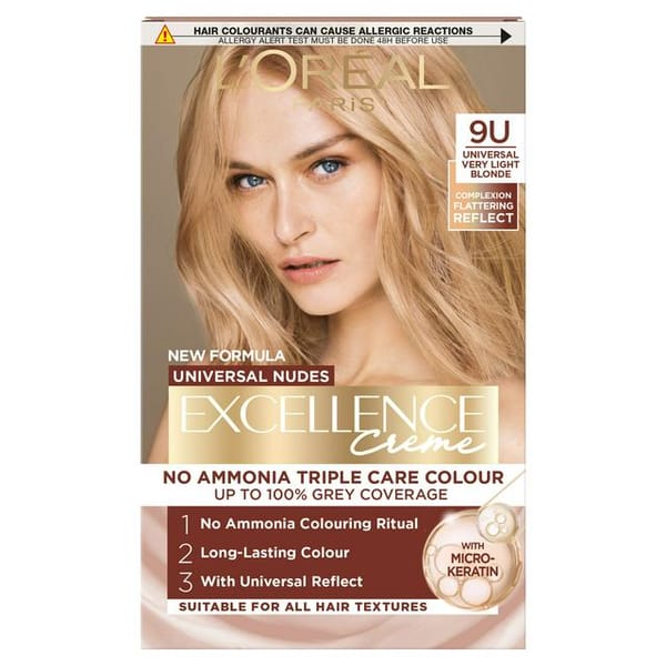 L'Oreal Excellence No Ammonia Triple Care Colour - 9U Universal Very Light Blonde