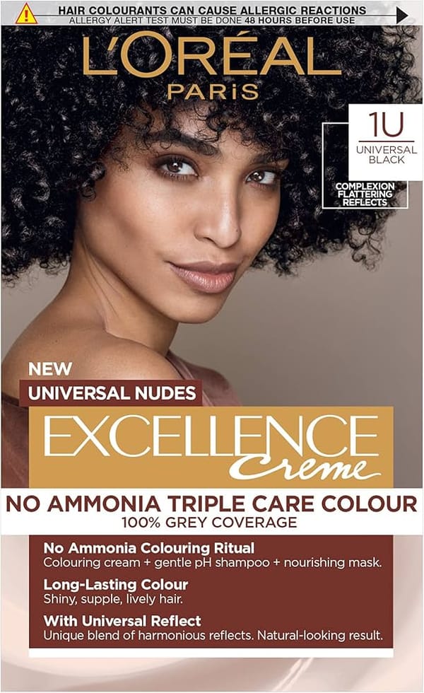 L'Oreal Excellence No Ammonia Triple Care Colour - 1U Universal Black
