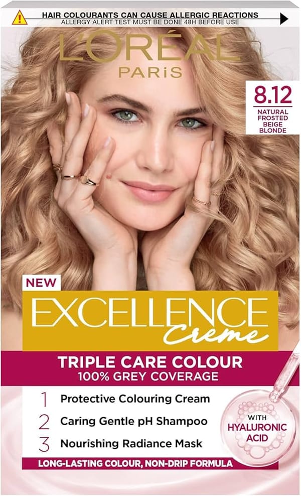 L’Oreal Paris Excellence Crème 8.12 Natural Frosted Beige Blonde Hair Dye