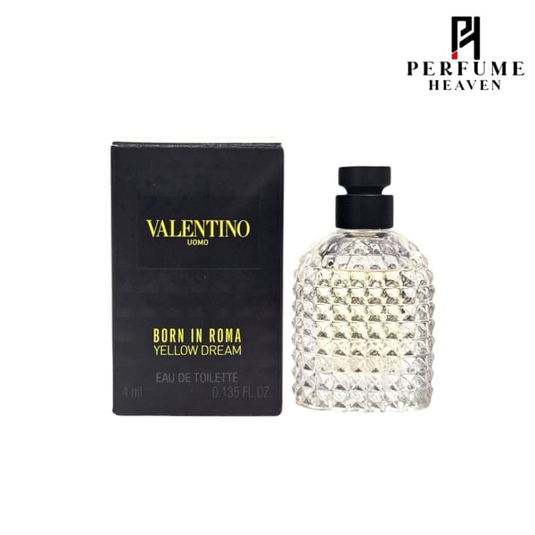 Valentino Uomo Born In Roma Yellow Dream Eau De Toilette Mini 4ml (For Him)