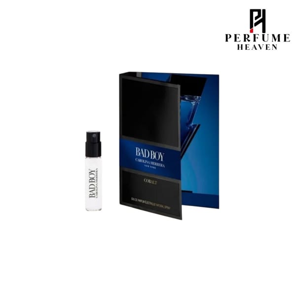 Carolina Herrera Bad Boy Cobalt Eau De Parfum Vial Spray For Men 1.5 ml
