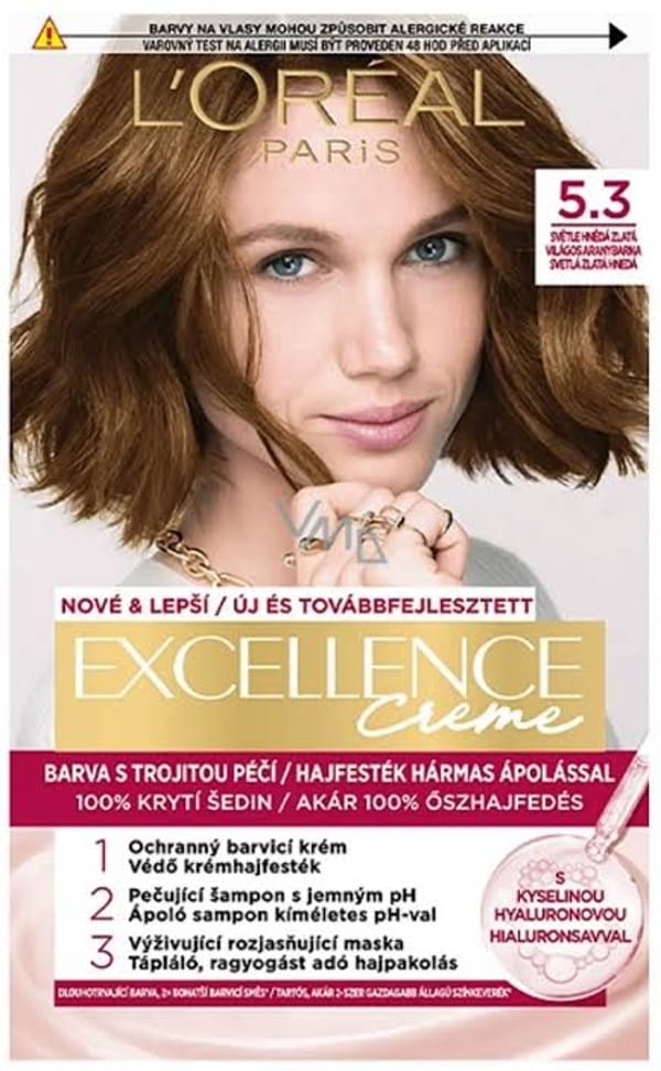 L'Oreal Excellence Creme Triple Care Colour - 5.3 Natural Golden Brown