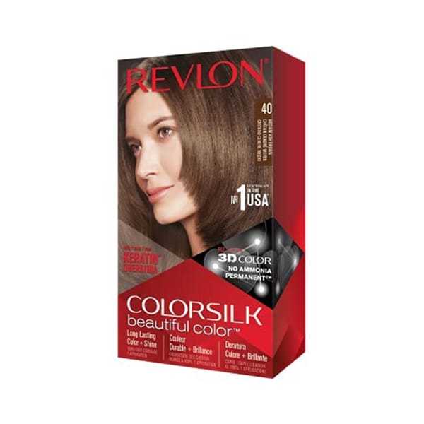 Revlon Colorsilk Beautiful Hair Color - 40 Medium Ash Brown