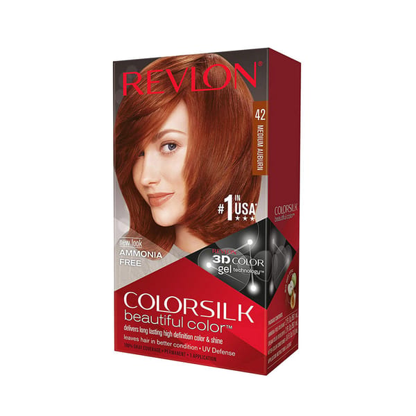 Revlon ColorSilk Beautiful 3D Hair Color - 42 Medium Auburn