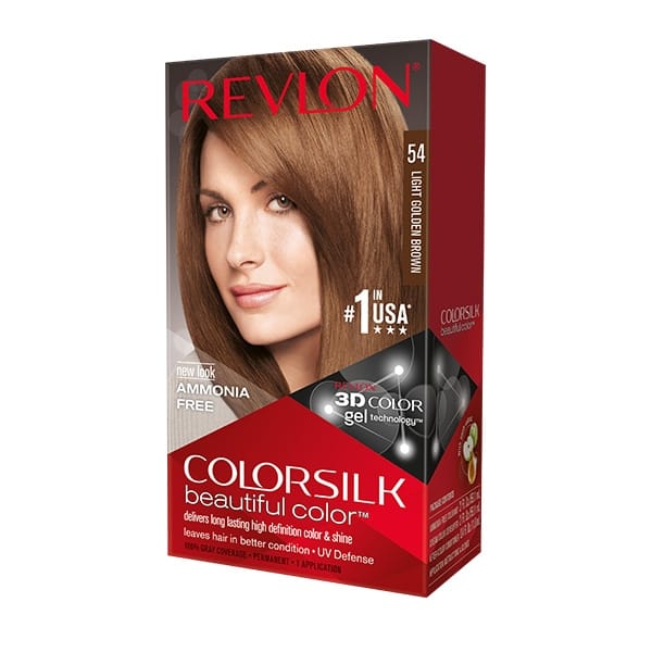 Revlon Color Silk Beautiful Hair Color 54 LIGHT GOLDEN BROWN
