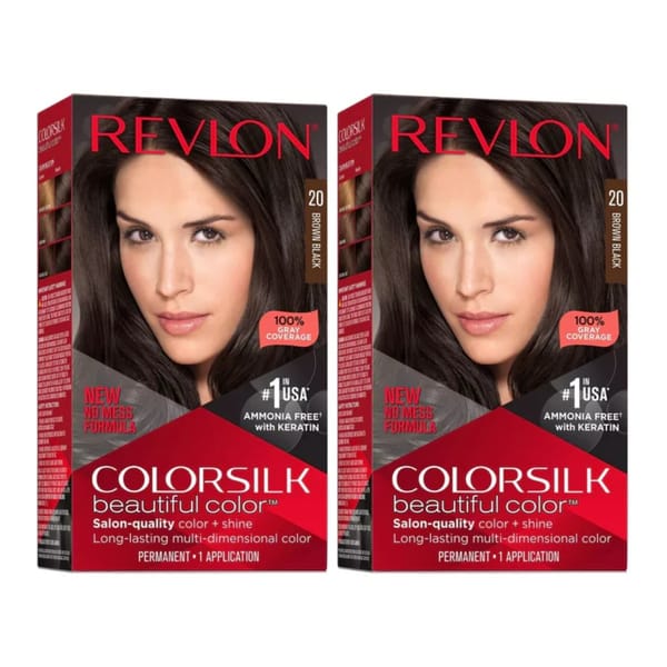 Revlon Colorsilk Beautiful Hair Color - 20 Brown Black