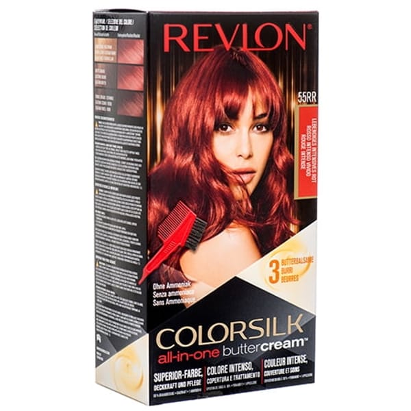REVLON Buttercream Colorsilk Intense Red 55RR Ammonia Free Permanent Hair Color