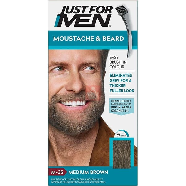 Just for Men Color Gel Mustache & Beard M-35 Medium Brown