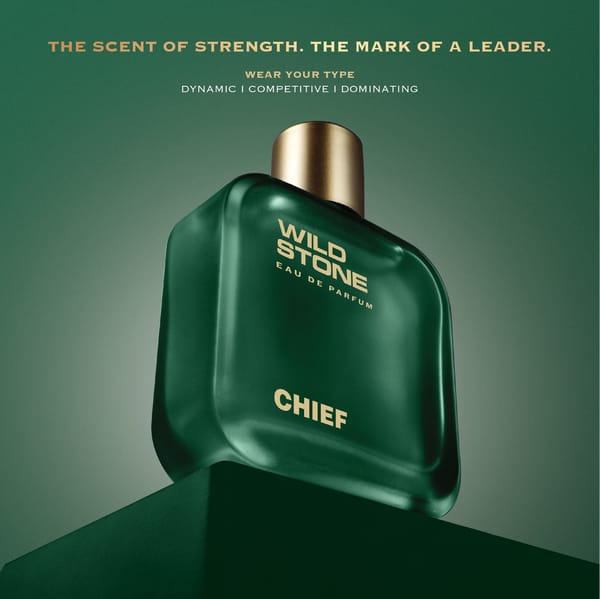 Wild Stone Chief Perfume for Men, 100ml| Luxury Eau De Parfum | Long-Lasting Fragrance | Best Gift for Him l Premium Perfume for Men l Infused with Aquatic and Woody Notes