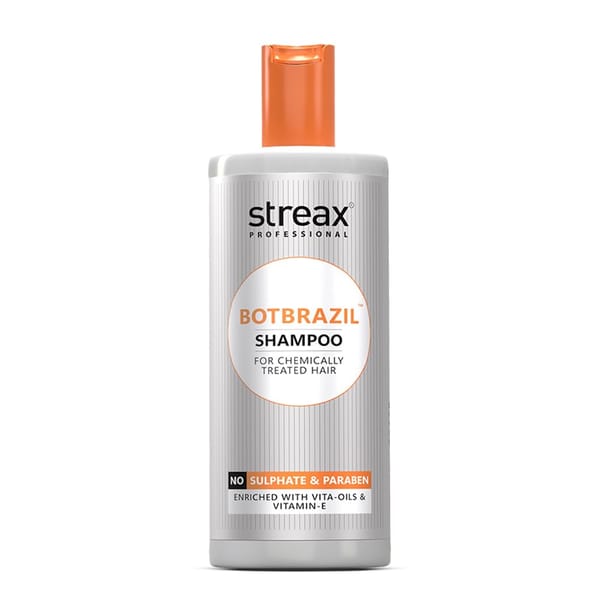 Streax Professional BotBrazil Paraben-Free Shampoo for Chemically Treated Hair (300 ml)