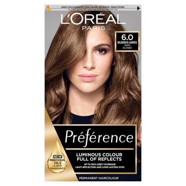 Loreal Hair Color Preference 6.0 Buendos Aires Dark Blonde
