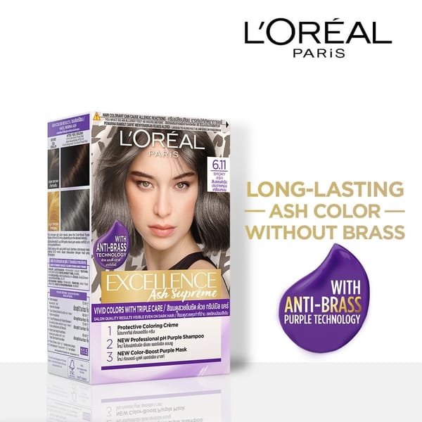 Loreal Excellence Ash Supreme 6.11 Smoky Ash