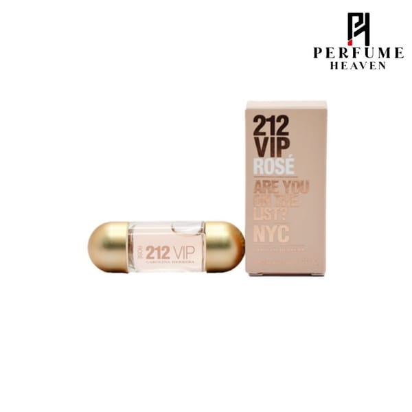 Carolina Herrera 212 VIP Rosé Are You On The List NYC Eau De Parfum For Her Mini 5ml