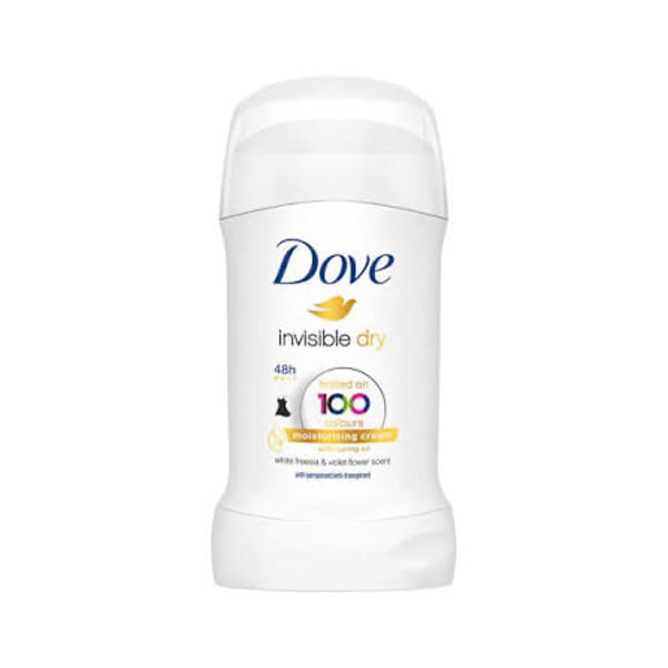 Dove Invisible Dry Moisturising Cream 48H Anti-Perspirant Deodorant Stick Size: 40ml