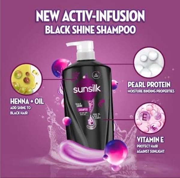 Sunsilk Co-Creations Black Shine Shampoo 625ml