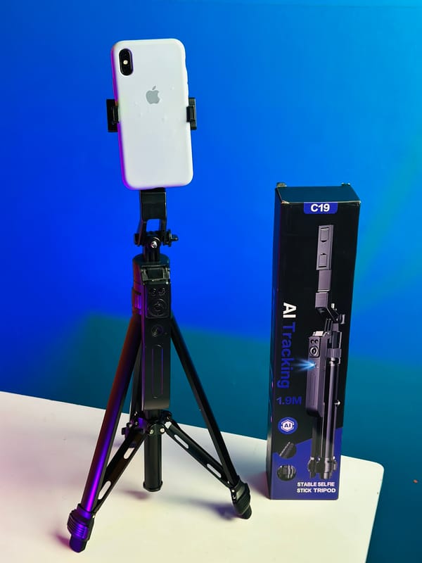 C19 AI Face Tracking Selfie Stick Tripod