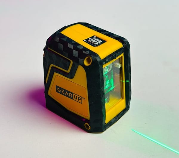 GearUP Precision Self-Leveling Cross Line Laser Level – Ultra-Bright Green Beam