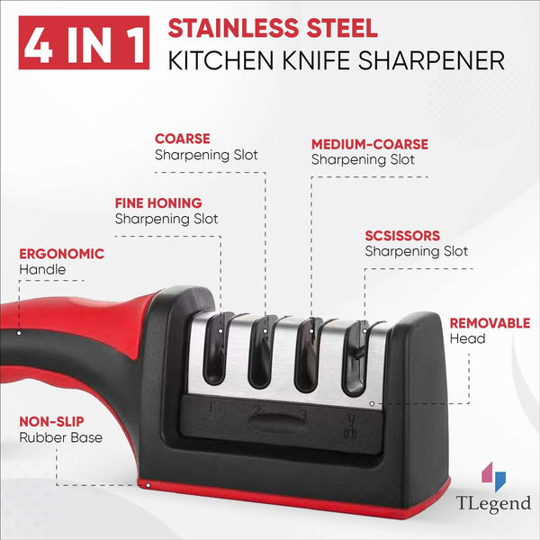 4 In 1 Knife Sharpener