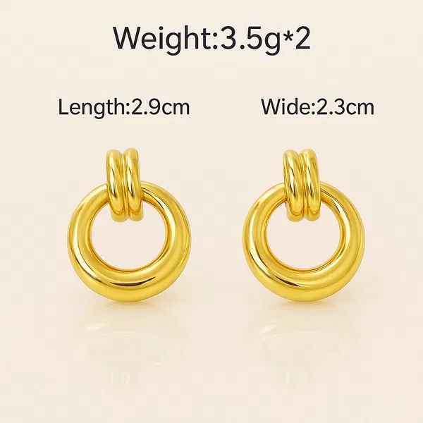 Eternity Circle Earring