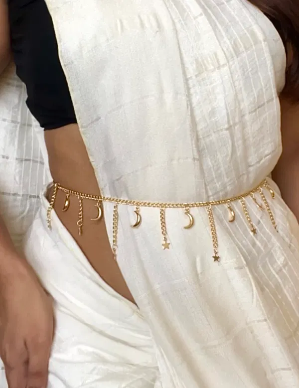 Half moon tassle waist chain