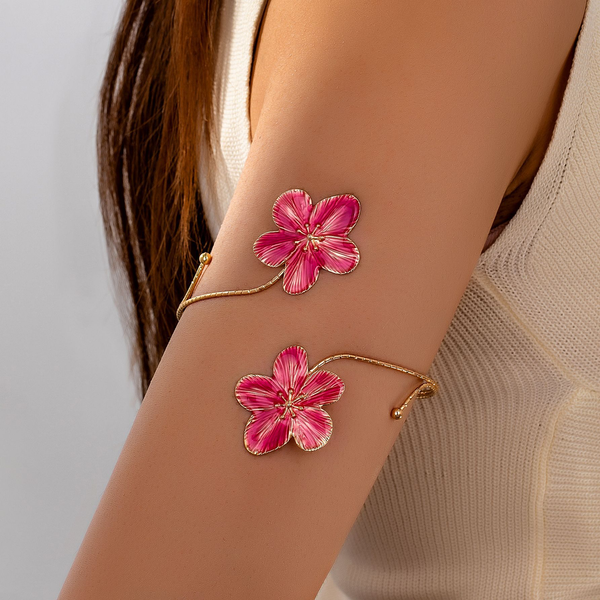 Pink Flower Arm Cuff
