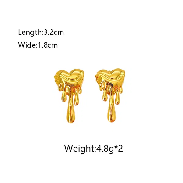 Melting Heart Earring