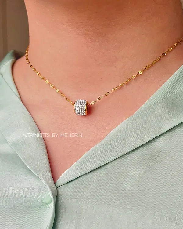 Zircon ball pendant