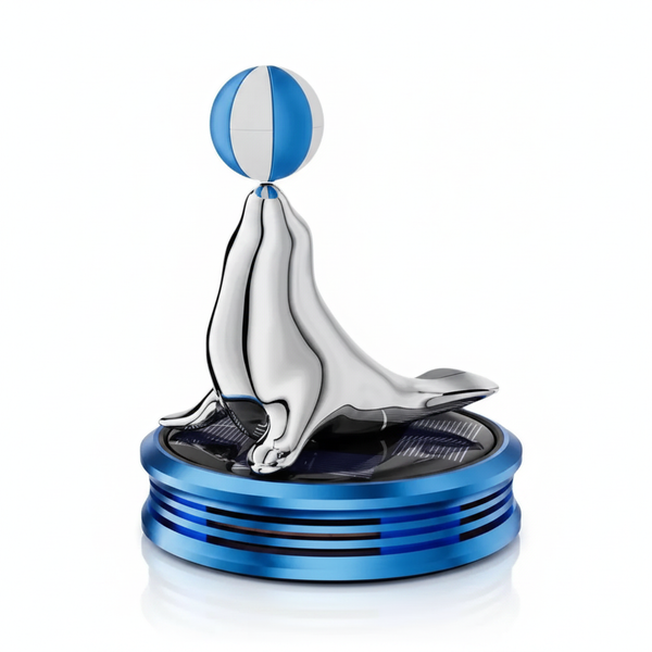Sea Lion Rotating Solar Car Dashboard Air Freshener